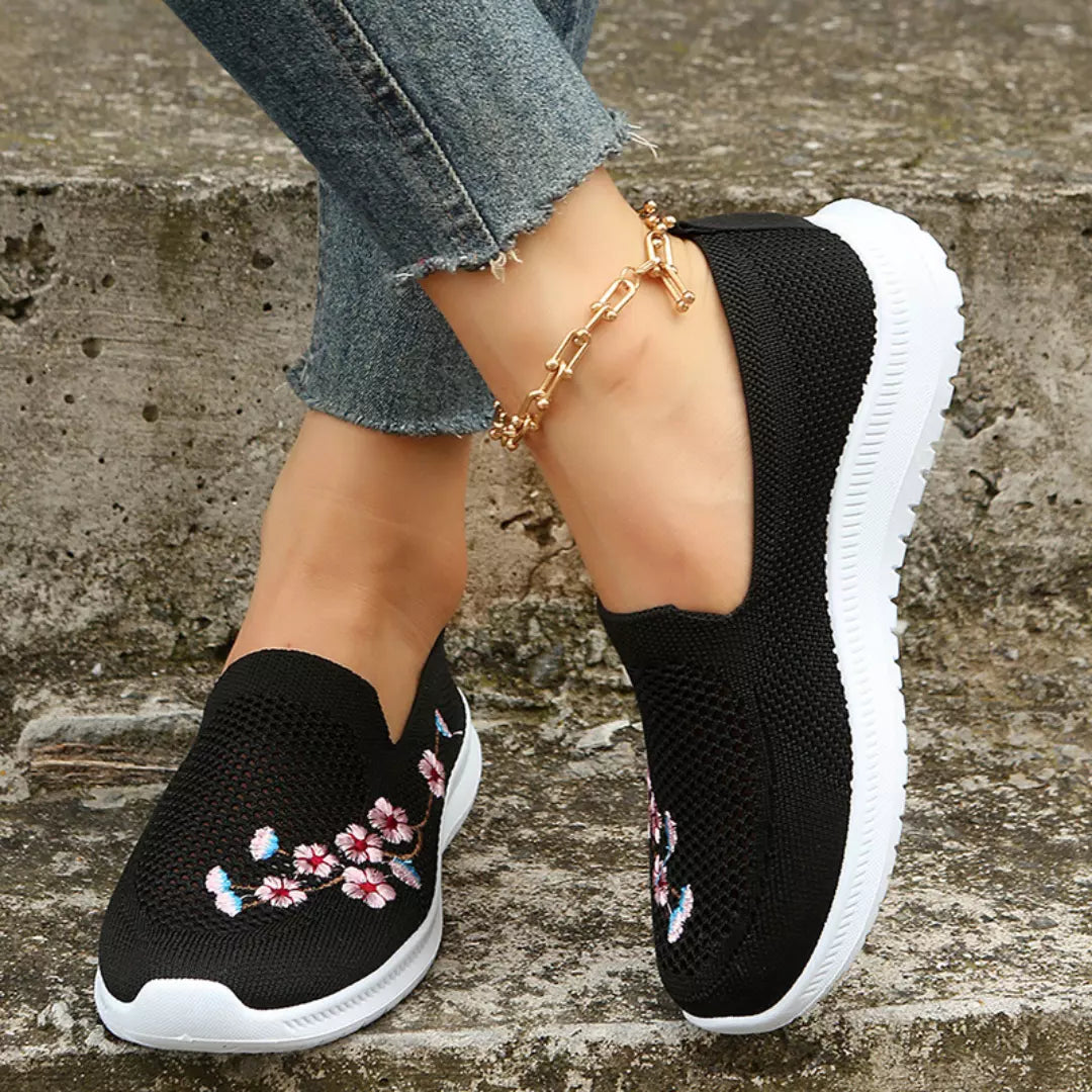 Tênis Feminino Floral Comfort - QUEIMA DE ESTOQUE 🔥 ÚLTIMAS UNIDADES