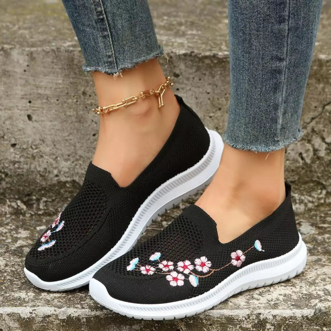 Tênis Feminino Floral Comfort - QUEIMA DE ESTOQUE 🔥 ÚLTIMAS UNIDADES