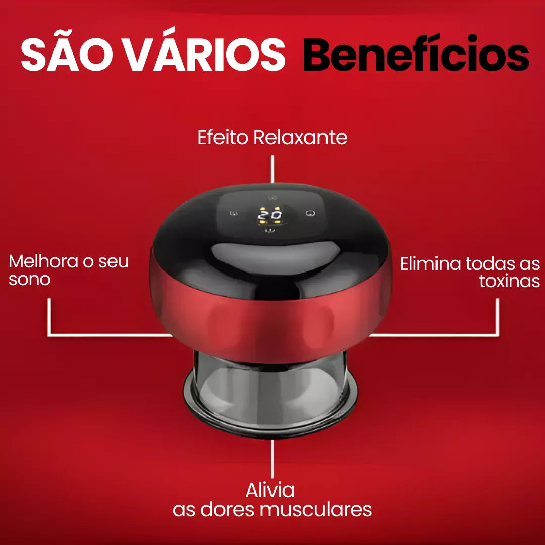 Vacum™ Ventosaterapia - Ameniza Dores Musculares e Elimina Toxinas