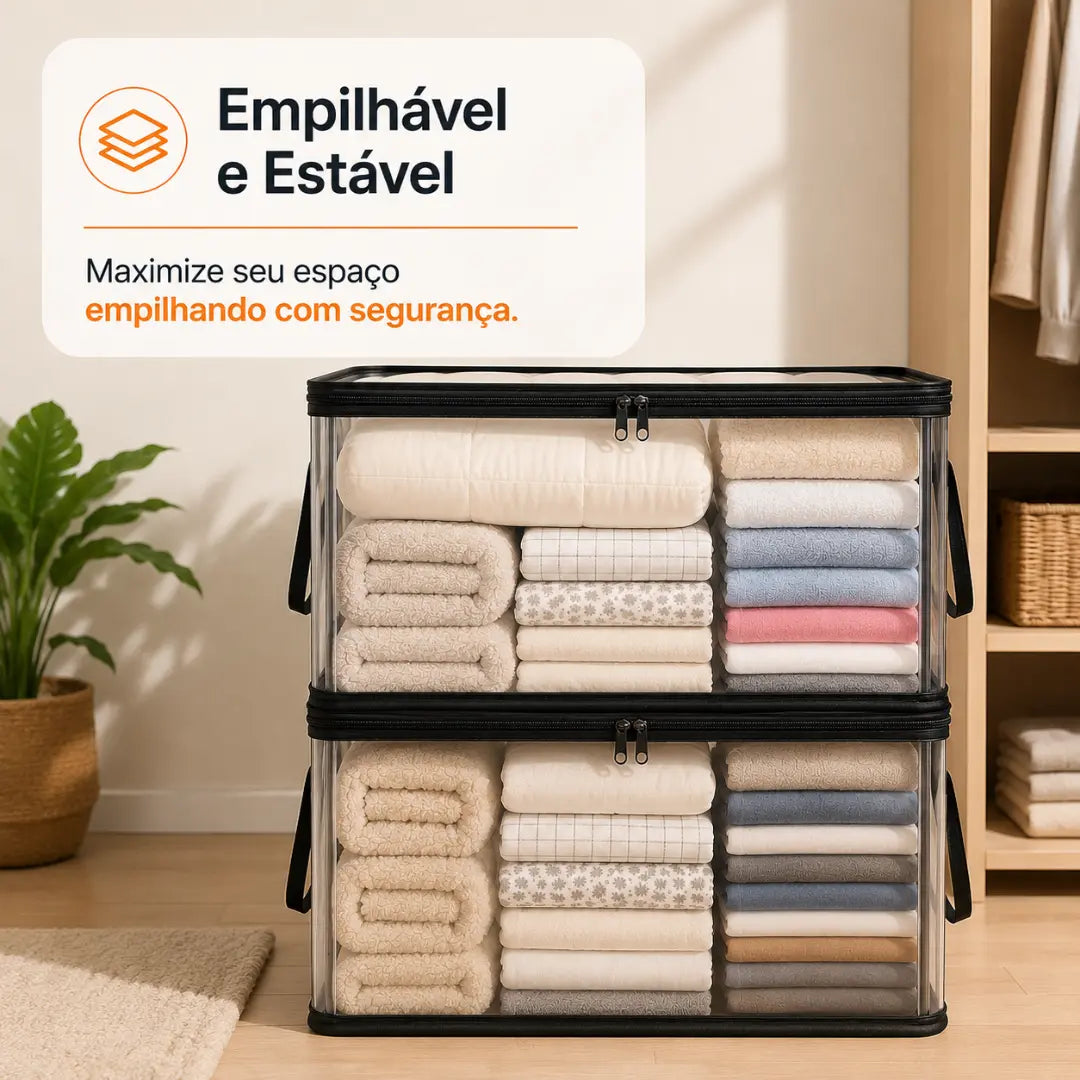 Kit Caixas MaxBox - Organizadoras e Empilhável