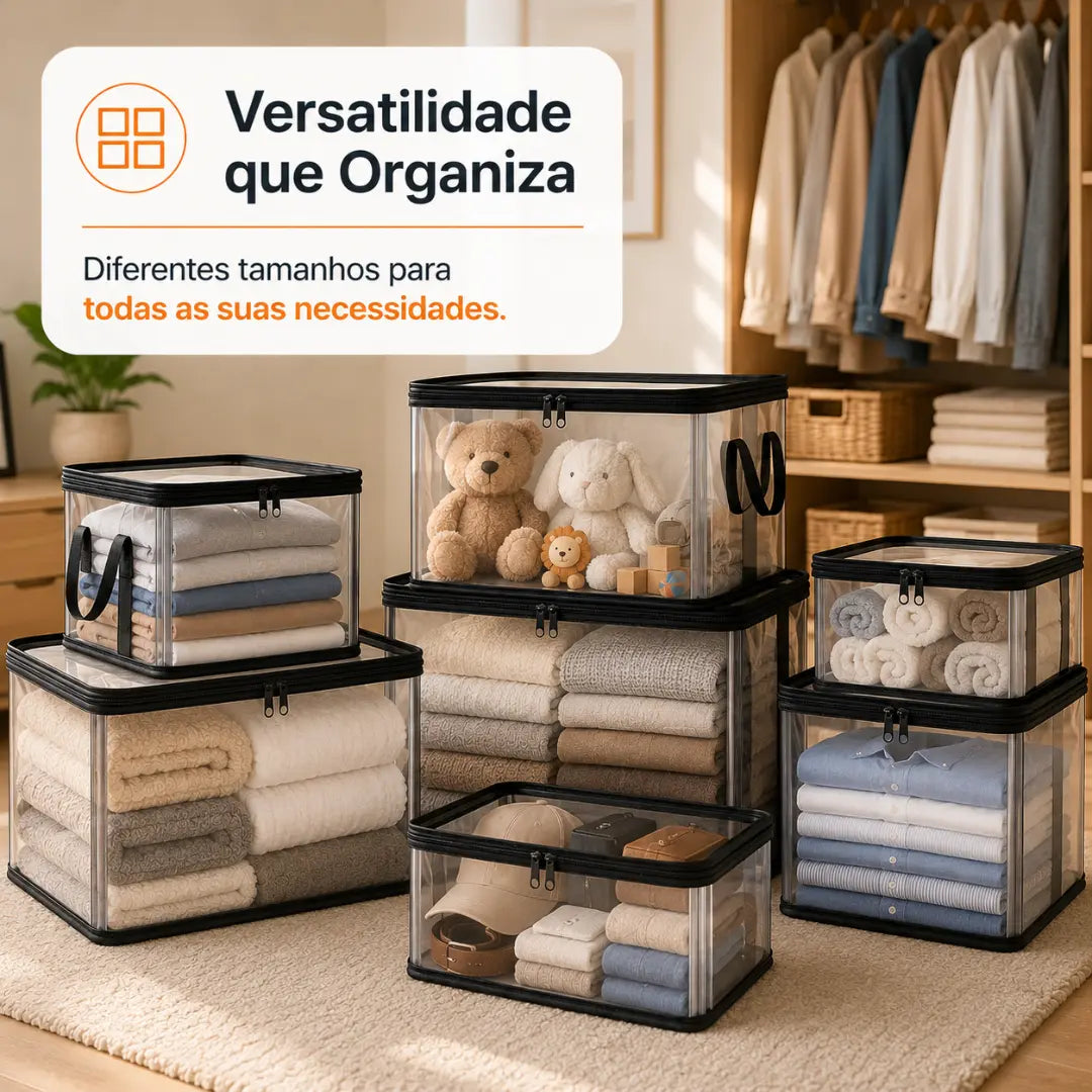 Kit Caixas MaxBox - Organizadoras e Empilhável