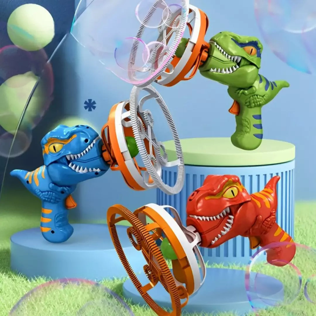Lançador de Bolhas de Sabão Dino Bubble