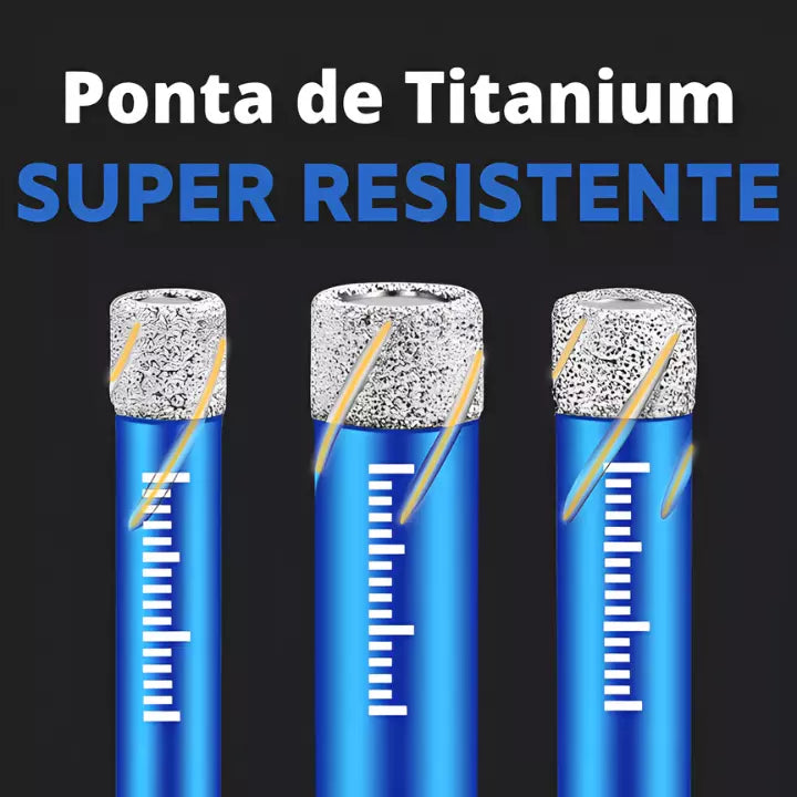 Kit Brocas TitanPRO Multimaterial 5 Peças + Frete Grátis